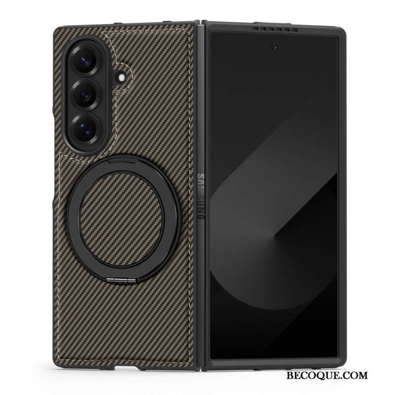 Kuori Samsung Galaxy Z Fold 7 Magneettinen Teksturoitu Hiilikuitu