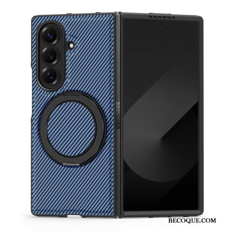 Kuori Samsung Galaxy Z Fold 7 Magneettinen Teksturoitu Hiilikuitu