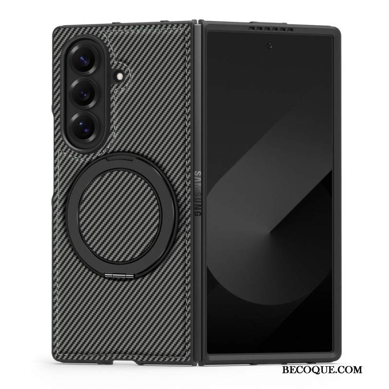 Kuori Samsung Galaxy Z Fold 7 Magneettinen Teksturoitu Hiilikuitu