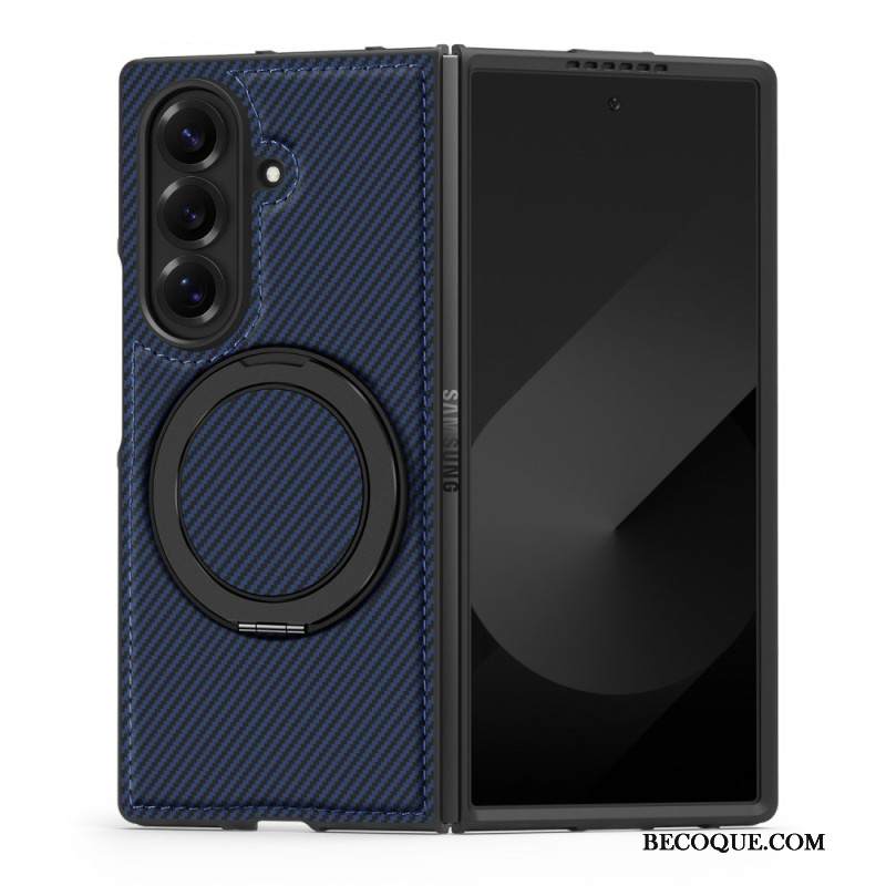 Kuori Samsung Galaxy Z Fold 7 Magneettinen Teksturoitu Hiilikuitu