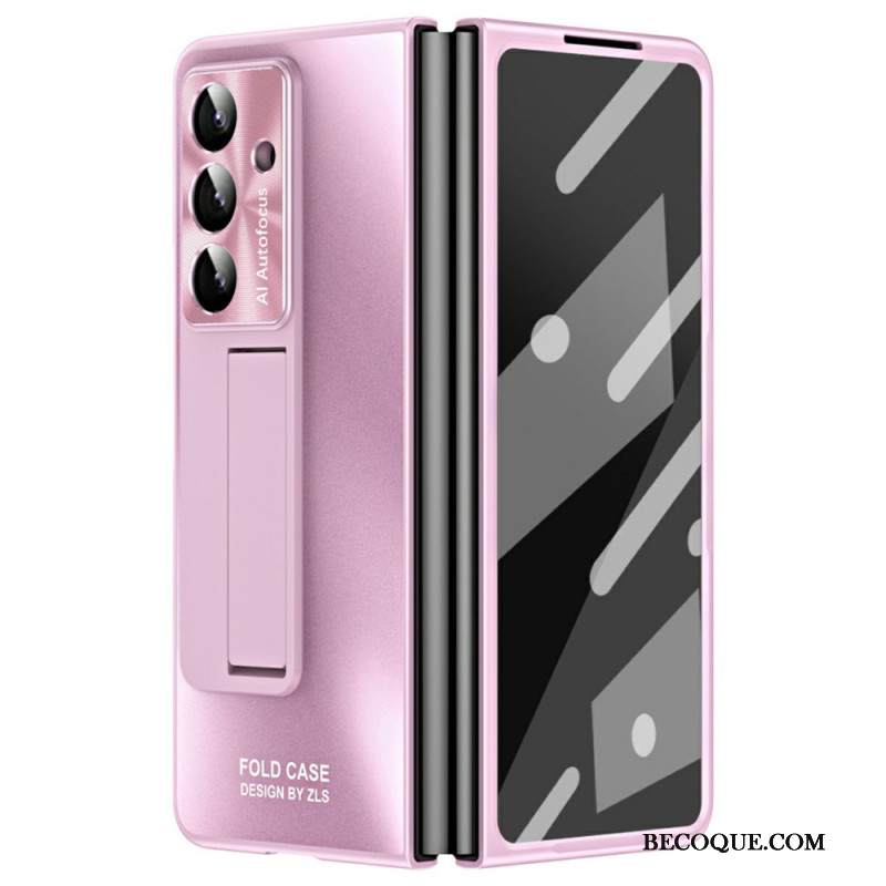 Kuori Samsung Galaxy Z Fold 7 Mattapintainen Jalusta Ja Näytönsuoja