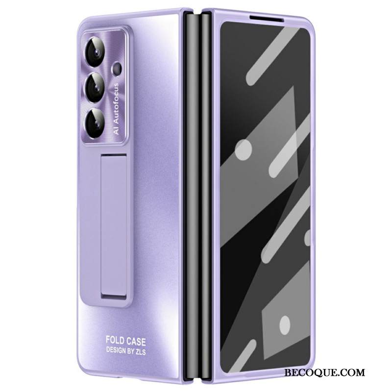 Kuori Samsung Galaxy Z Fold 7 Mattapintainen Jalusta Ja Näytönsuoja