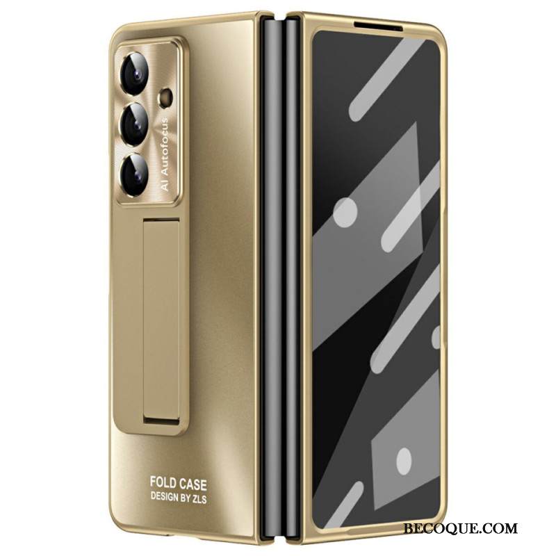 Kuori Samsung Galaxy Z Fold 7 Mattapintainen Jalusta Ja Näytönsuoja
