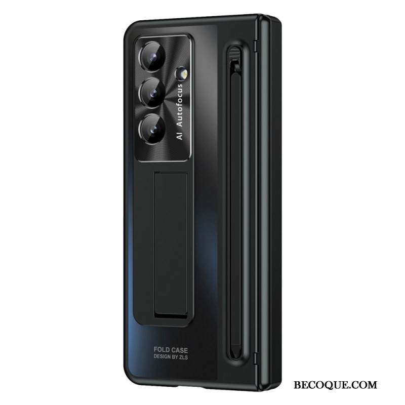 Kuori Samsung Galaxy Z Fold 7 Metallinen Jalusta Ja Näytönsuoja