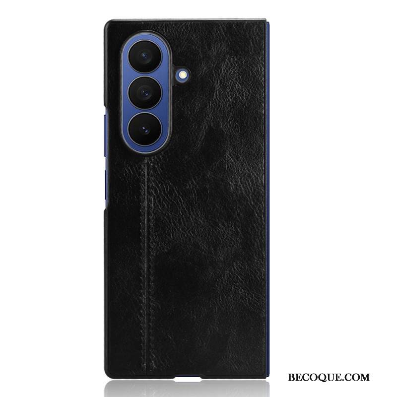Kuori Samsung Galaxy Z Fold 7 Nahkakuvioinen Couture-malli
