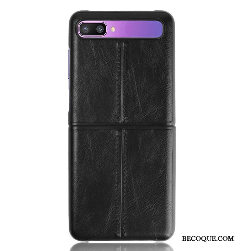 Kuori Samsung Z Flip Laukut Pieni Yksinkertainen, Kotelo Samsung Z Flip Nahka Litsi Valo