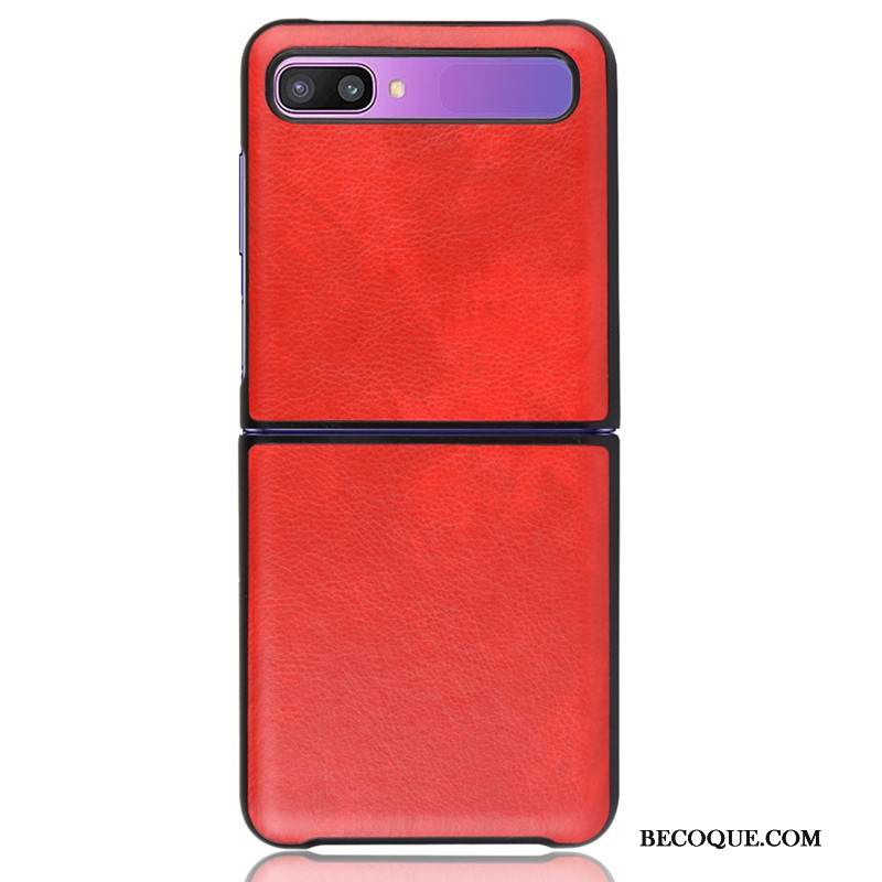 Kuori Samsung Z Flip Laukut Pieni Yksinkertainen, Kotelo Samsung Z Flip Nahka Litsi Valo