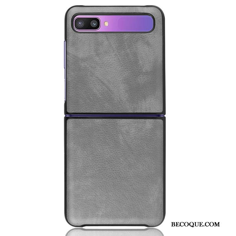 Kuori Samsung Z Flip Laukut Pieni Yksinkertainen, Kotelo Samsung Z Flip Nahka Litsi Valo