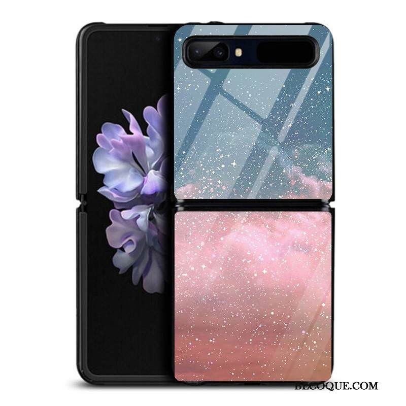 Kuori Samsung Z Flip Luova Karkaisu Lasi, Kotelo Samsung Z Flip Laukut Murtumaton Violetti