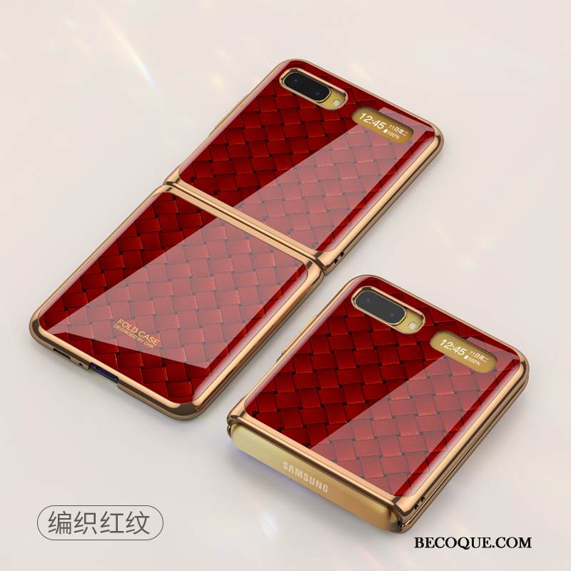 Kuori Samsung Z Flip Luova Pinnoitus Lasi, Kotelo Samsung Z Flip Suojaus Puhelimen Kuoret Kulta