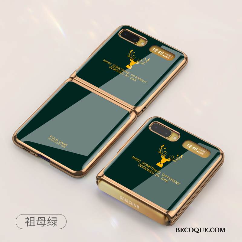 Kuori Samsung Z Flip Luova Pinnoitus Lasi, Kotelo Samsung Z Flip Suojaus Puhelimen Kuoret Kulta