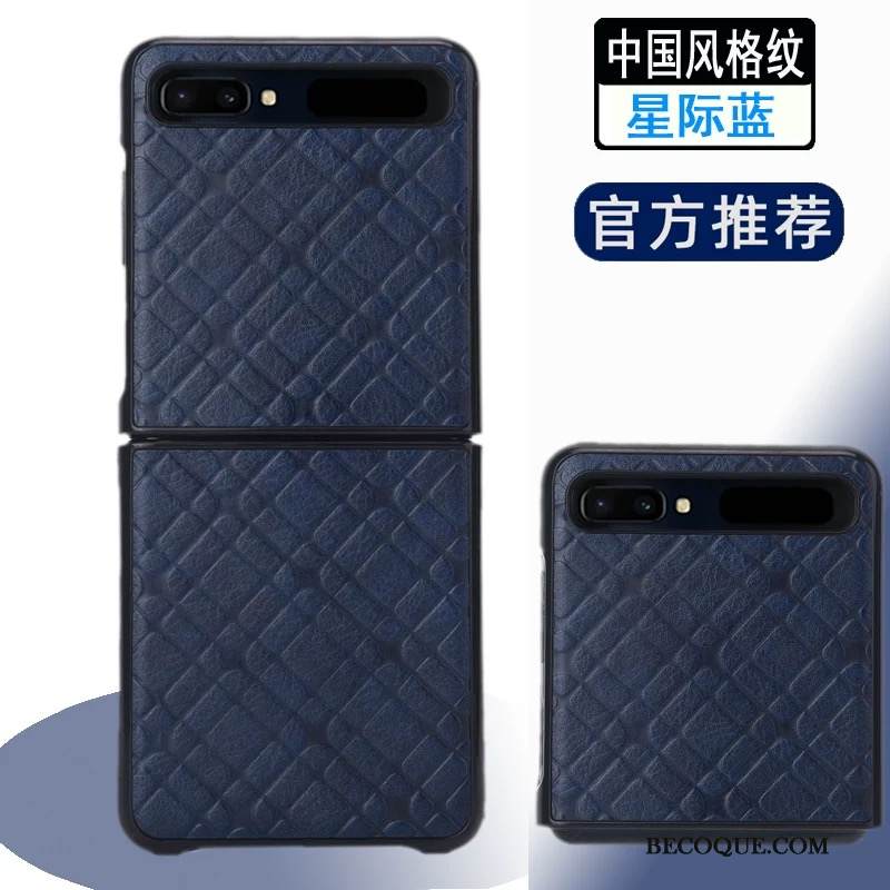 Kuori Samsung Z Flip Nahka Murtumaton Puhelimen Kuoret, Kotelo Samsung Z Flip Kuoret Punainen