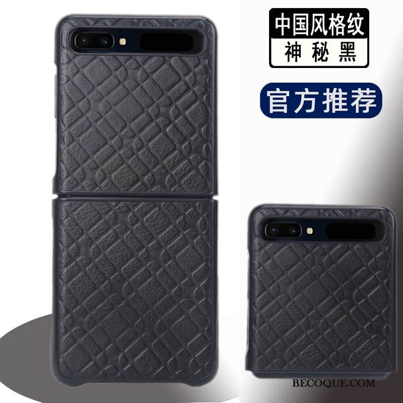 Kuori Samsung Z Flip Nahka Murtumaton Puhelimen Kuoret, Kotelo Samsung Z Flip Kuoret Punainen