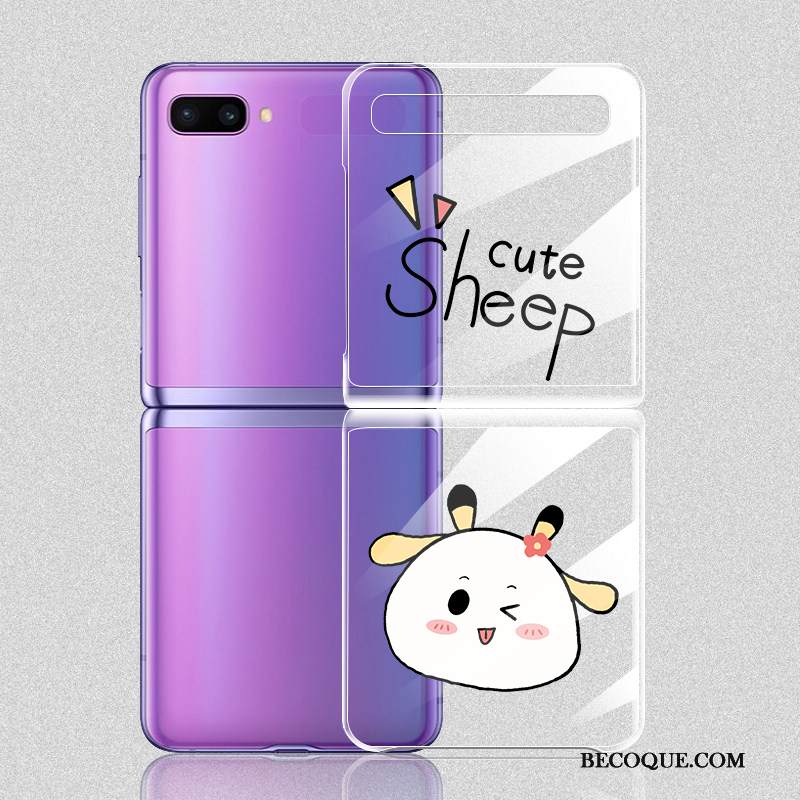 Kuori Samsung Z Flip Sarjakuva Läpinäkyvä Puhelimen Kuoret, Kotelo Samsung Z Flip Suojaus Kova Murtumaton