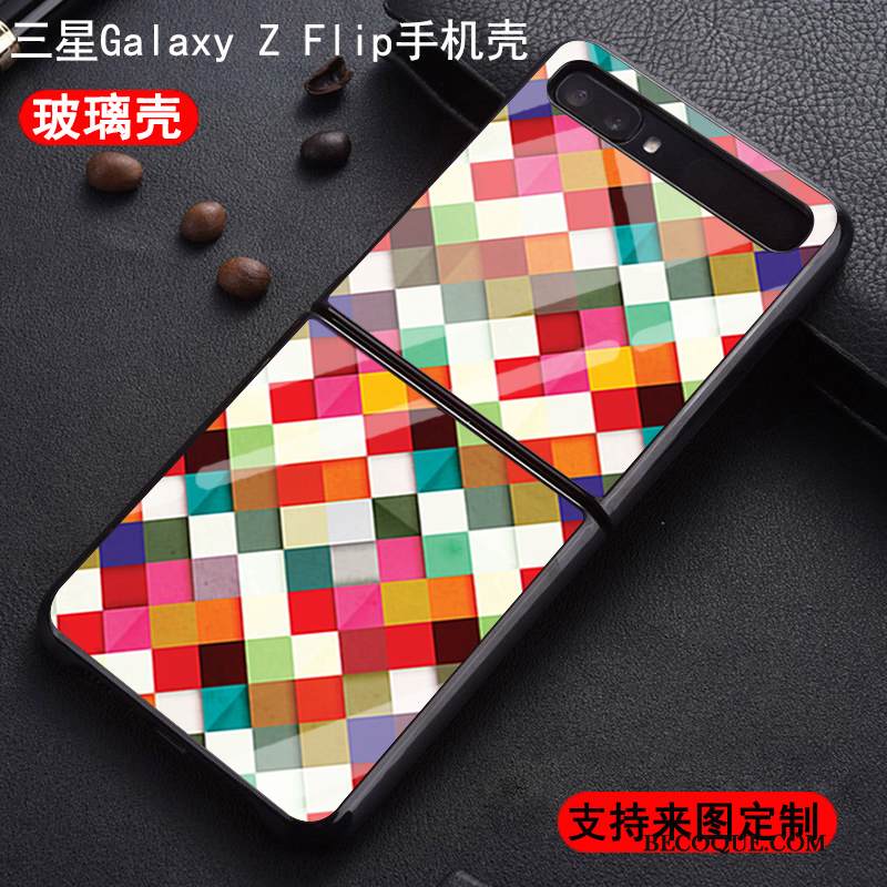 Kuori Samsung Z Flip Sarjakuva Murtumaton Puhelimen Kuoret, Kotelo Samsung Z Flip Suojaus Lasi Trendi