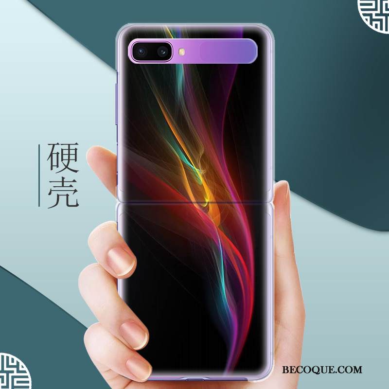 Kuori Samsung Z Flip Sarjakuva Persoonallisuus Sininen, Kotelo Samsung Z Flip Suojaus Kova Murtumaton