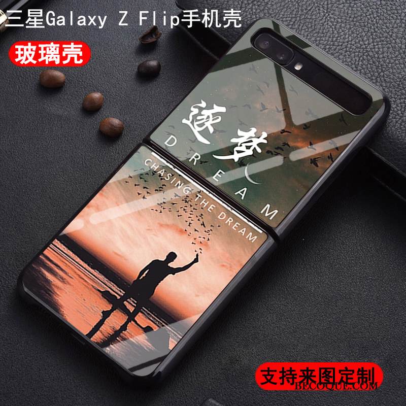 Kuori Samsung Z Flip Suojaus Net Red Puhelimen Kuoret, Kotelo Samsung Z Flip Uusi Kova