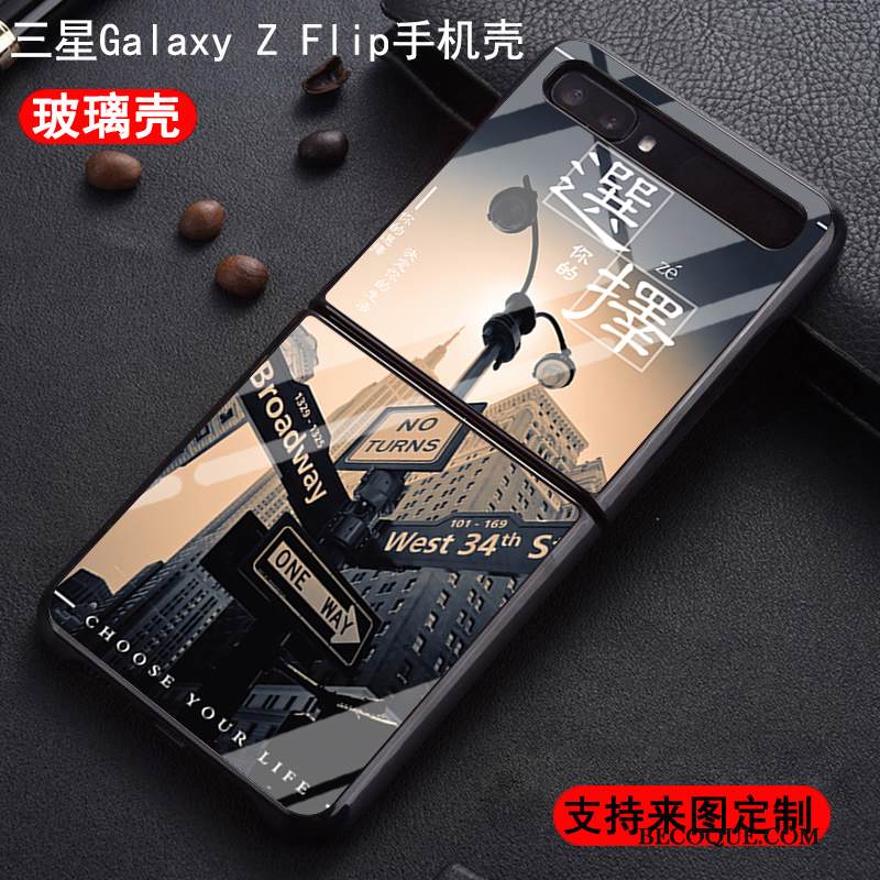 Kuori Samsung Z Flip Suojaus Net Red Puhelimen Kuoret, Kotelo Samsung Z Flip Uusi Kova