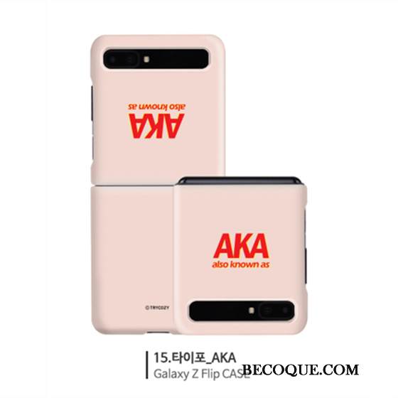 Kuori Samsung Z Flip Suojaus Pieni Yksinkertainen, Kotelo Samsung Z Flip Violetti Punainen