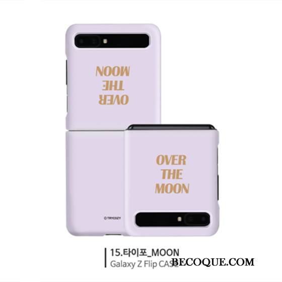 Kuori Samsung Z Flip Suojaus Pieni Yksinkertainen, Kotelo Samsung Z Flip Violetti Punainen