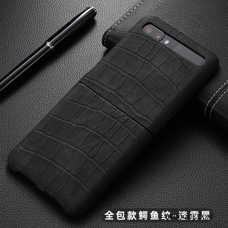 Kuori Samsung Z Flip Suojaus Puhdas Murtumaton, Kotelo Samsung Z Flip Laukut Ylellisyys Tummansininen