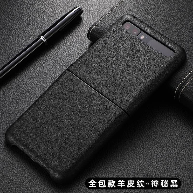 Kuori Samsung Z Flip Suojaus Puhdas Murtumaton, Kotelo Samsung Z Flip Laukut Ylellisyys Tummansininen