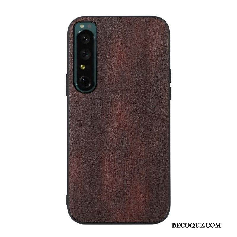 Kuori Sony Xperia 1 IV Keinonahka