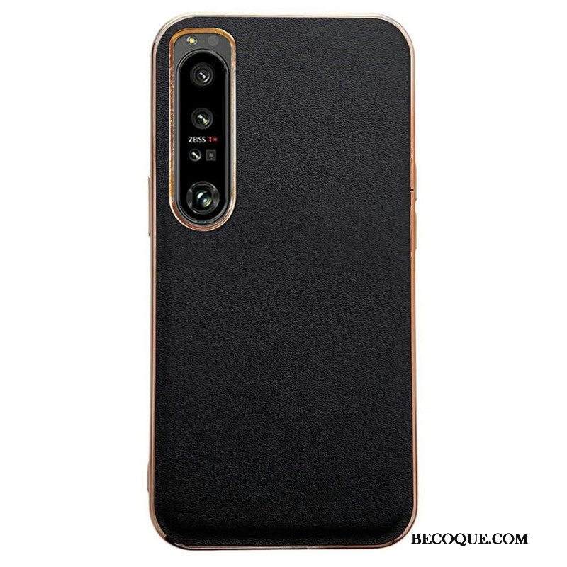 Kuori Sony Xperia 1 IV Väri Aito Nahka