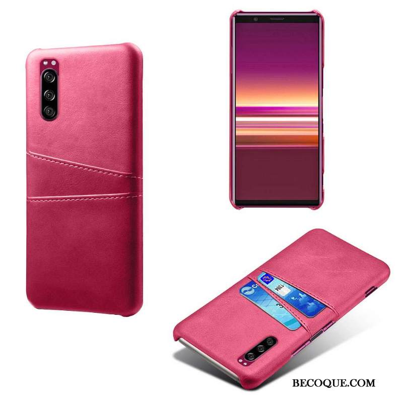 Kuori Sony Xperia 1 Ii Nahka Kortti 说, Kotelo Sony Xperia 1 Ii Suojaus Puhelimen Kuoret