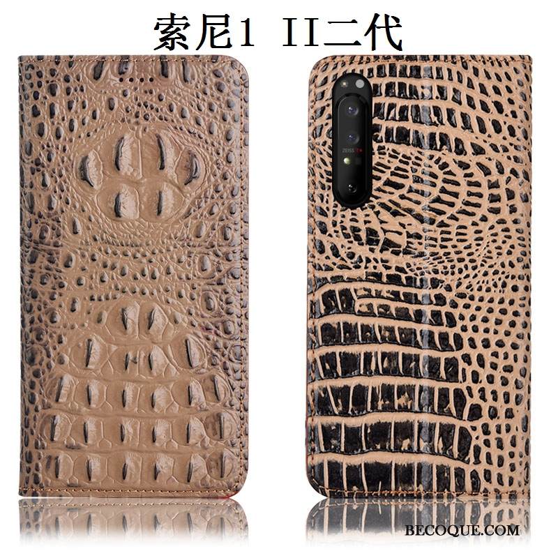 Kuori Sony Xperia 1 Ii Nahka Sininen Puhelimen Kuoret, Kotelo Sony Xperia 1 Ii Kuoret Murtumaton
