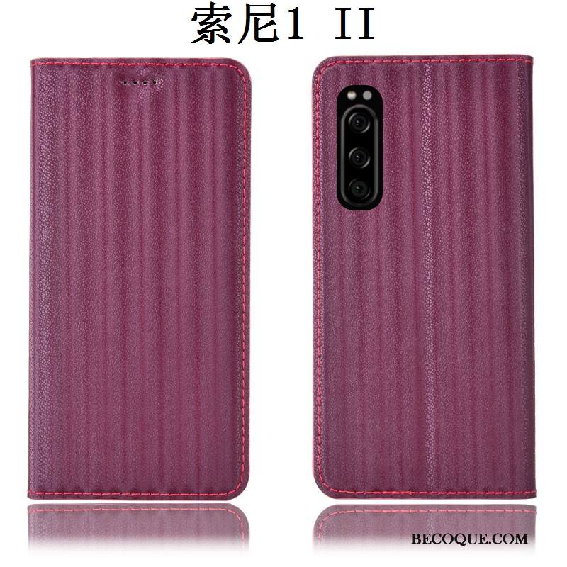 Kuori Sony Xperia 1 Ii Suojaus Kaltevuus 说, Kotelo Sony Xperia 1 Ii Nahka Murtumaton Puhelimen Kuoret