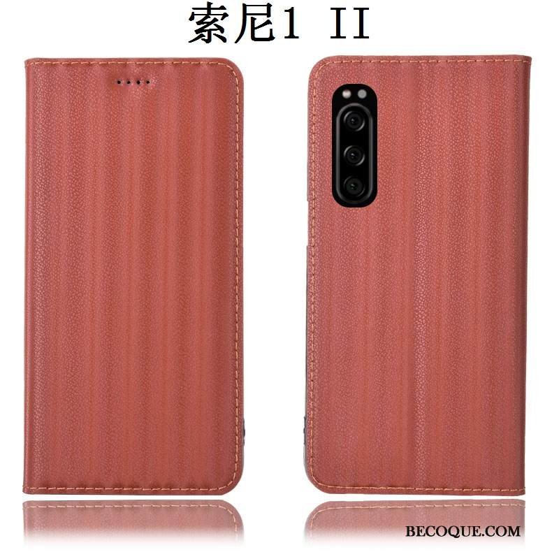 Kuori Sony Xperia 1 Ii Suojaus Kaltevuus 说, Kotelo Sony Xperia 1 Ii Nahka Murtumaton Puhelimen Kuoret