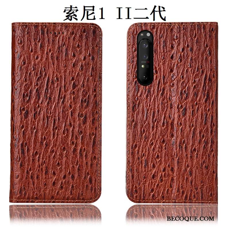 Kuori Sony Xperia 1 Ii Suojaus Puhelimen Kuoret Murtumaton, Kotelo Sony Xperia 1 Ii Nahka Lintu Musta