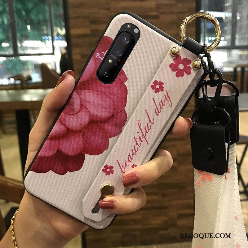 Kuori Sony Xperia 1 Ii Tuki Kustannukset Kukka, Kotelo Sony Xperia 1 Ii Pehmeä Neste Kirsikka Jauhe