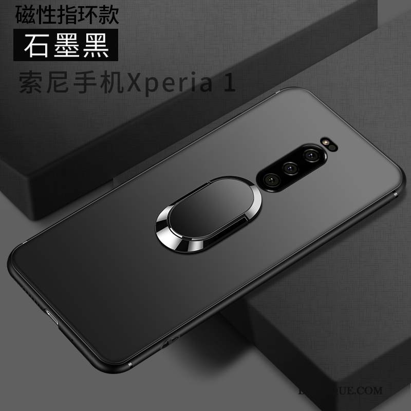 Kuori Sony Xperia 1 Laukut Pesty Suede Persoonallisuus, Kotelo Sony Xperia 1 Silikoni Murtumaton Net Red