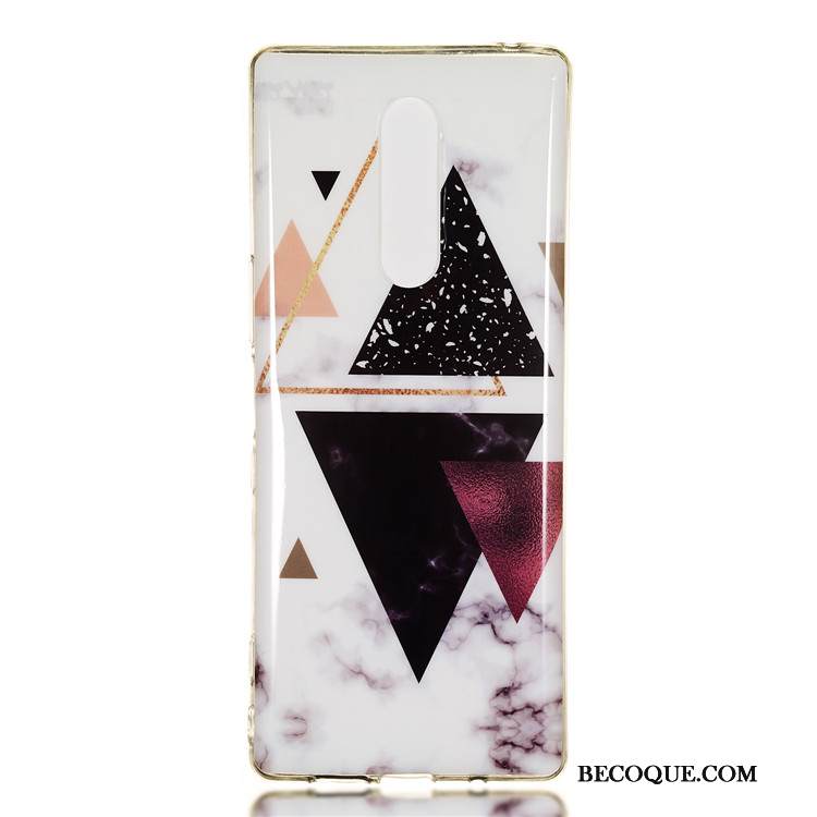 Kuori Sony Xperia 1 Luova L Valkoinen, Kotelo Sony Xperia 1 Suojaus Liiketoiminta Yksinkertainen