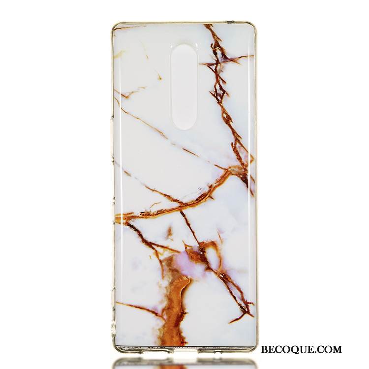 Kuori Sony Xperia 1 Luova L Valkoinen, Kotelo Sony Xperia 1 Suojaus Liiketoiminta Yksinkertainen