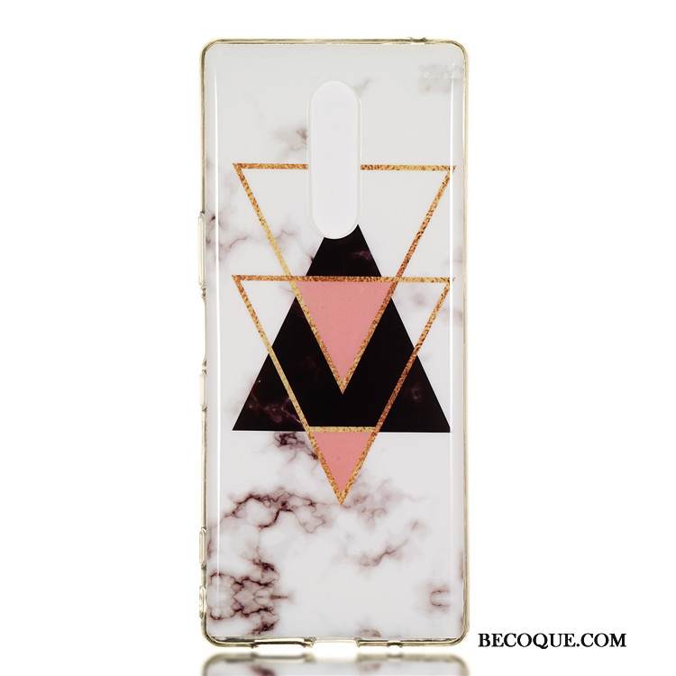 Kuori Sony Xperia 1 Luova L Valkoinen, Kotelo Sony Xperia 1 Suojaus Liiketoiminta Yksinkertainen