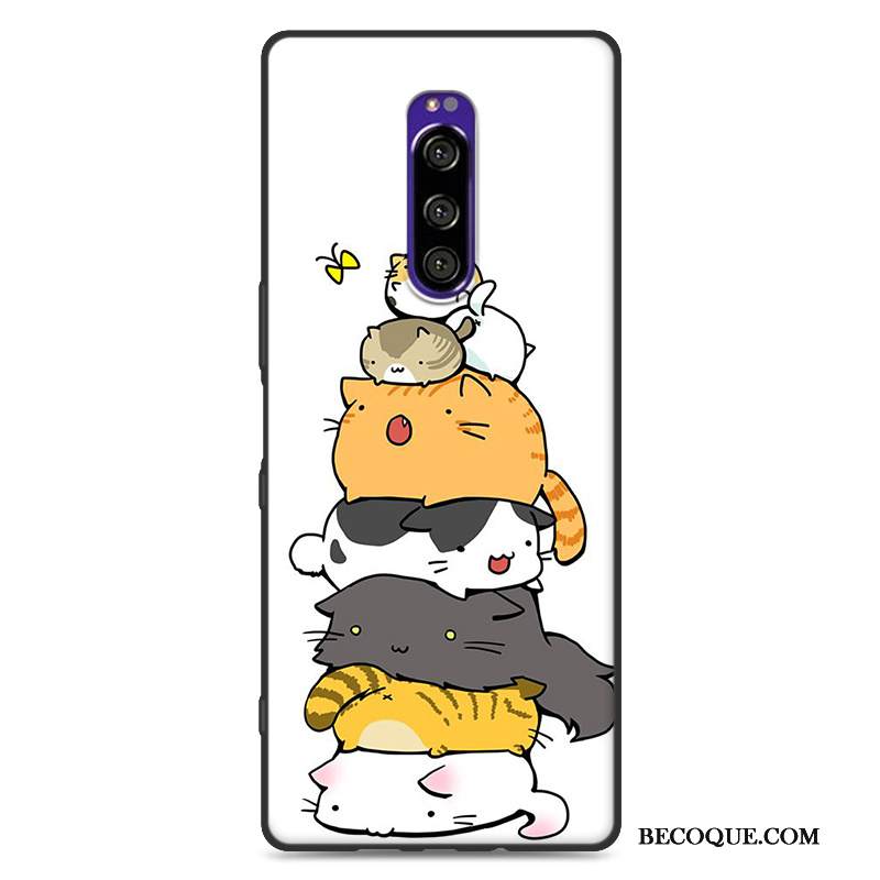 Kuori Sony Xperia 1 Luova Uusi Murtumaton, Kotelo Sony Xperia 1 Silikoni Sininen Trendi