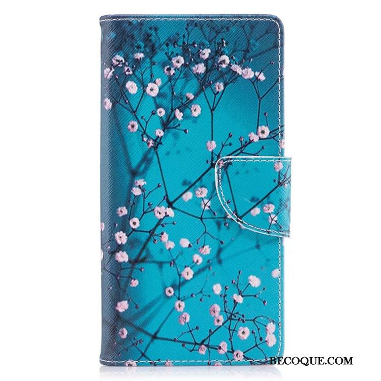 Kuori Sony Xperia 1 Nahka Murtumaton Trendi, Kotelo Sony Xperia 1 Suojaus Sininen Puhelimen Kuoret