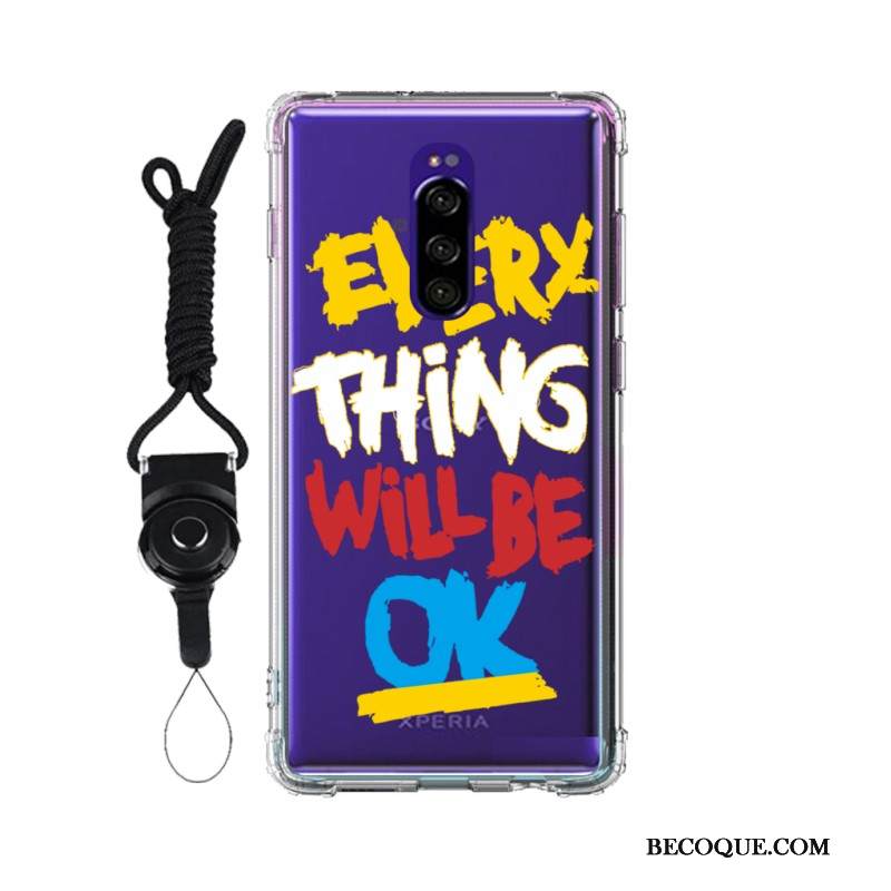 Kuori Sony Xperia 1 Pehmeä Neste Muokata Puhelimen Kuoret, Kotelo Sony Xperia 1 Jauhe Murtumaton