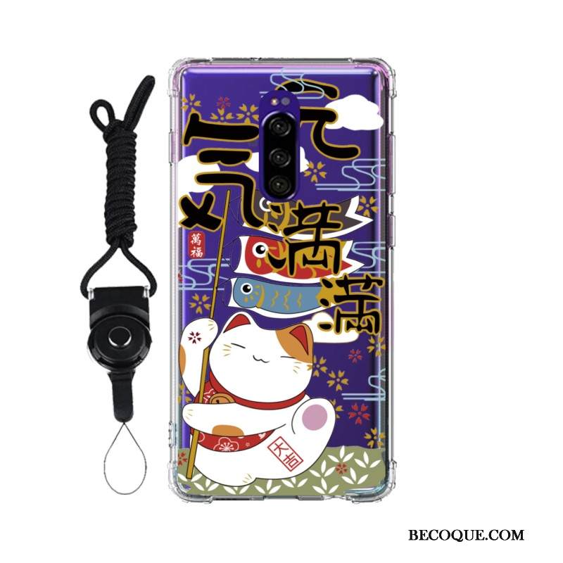 Kuori Sony Xperia 1 Pehmeä Neste Muokata Puhelimen Kuoret, Kotelo Sony Xperia 1 Jauhe Murtumaton