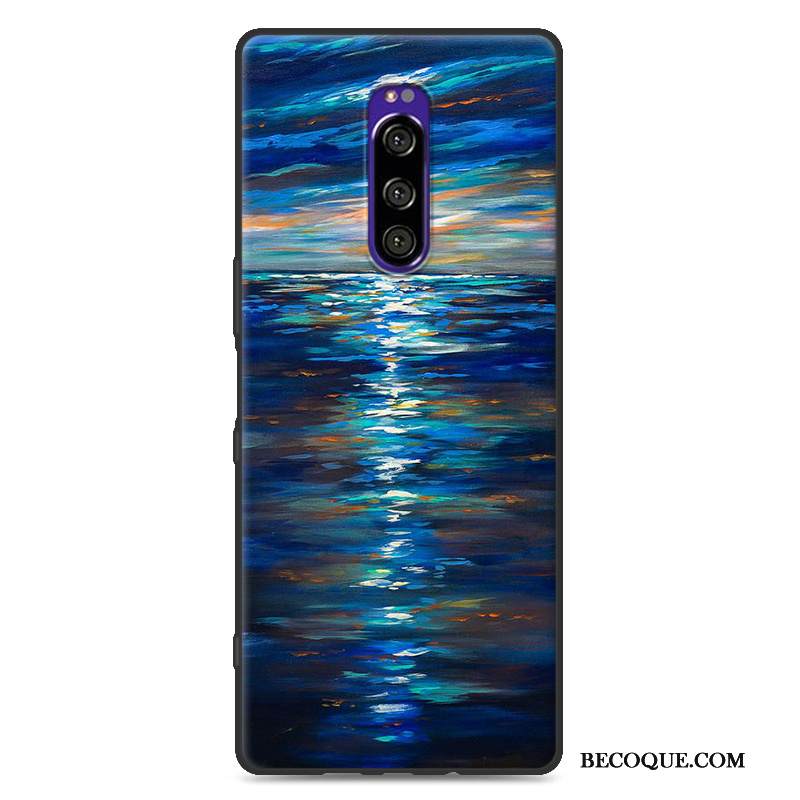 Kuori Sony Xperia 1 Sarjakuva Pesty Suede Murtumaton, Kotelo Sony Xperia 1 Laukut Harmaa Tide-brändi