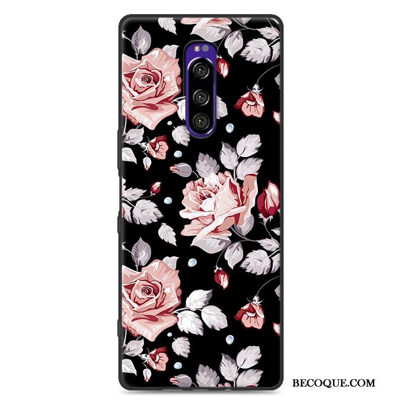 Kuori Sony Xperia 1 Sarjakuva Pesty Suede Murtumaton, Kotelo Sony Xperia 1 Laukut Harmaa Tide-brändi