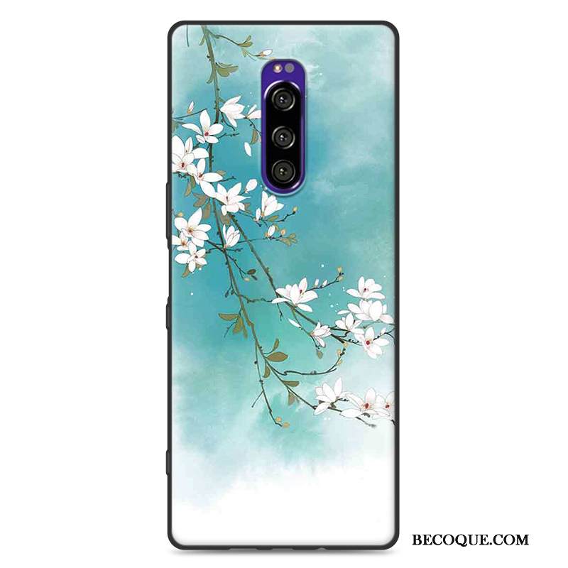 Kuori Sony Xperia 1 Suojaus Kiinalainen Tyyli Tuuli, Kotelo Sony Xperia 1 Silikoni Puhelimen Kuoret Jauhe