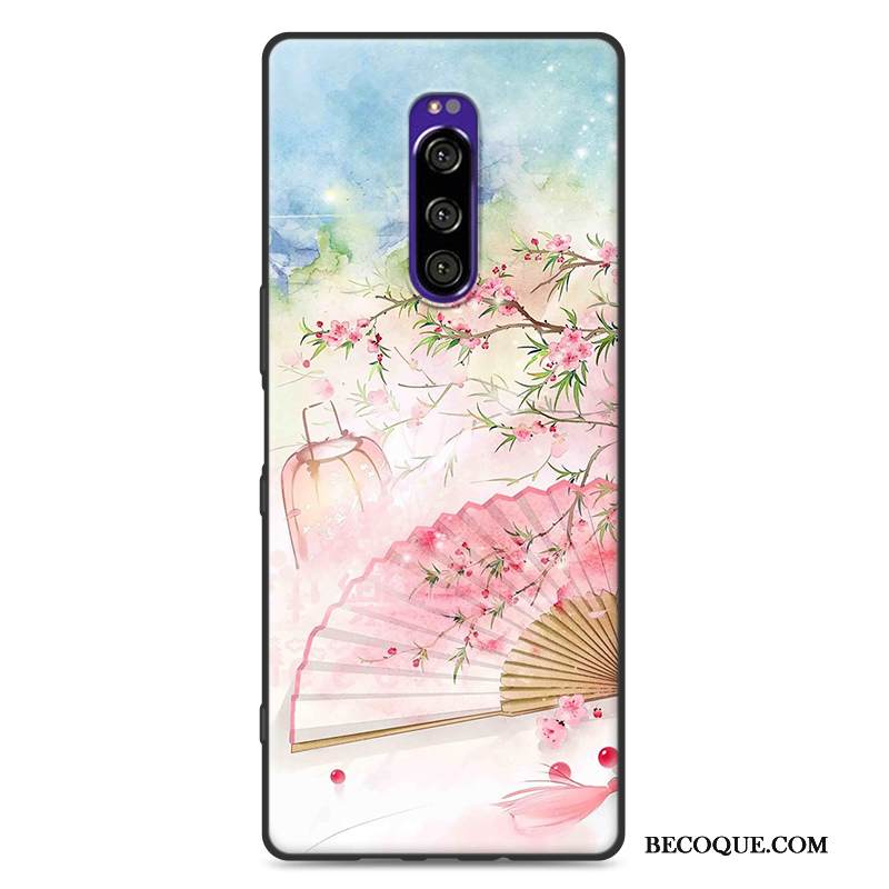 Kuori Sony Xperia 1 Suojaus Kiinalainen Tyyli Tuuli, Kotelo Sony Xperia 1 Silikoni Puhelimen Kuoret Jauhe