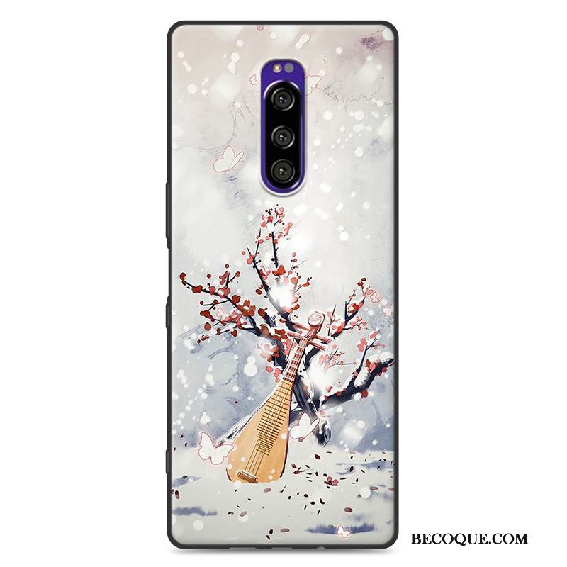 Kuori Sony Xperia 1 Suojaus Kiinalainen Tyyli Tuuli, Kotelo Sony Xperia 1 Silikoni Puhelimen Kuoret Jauhe