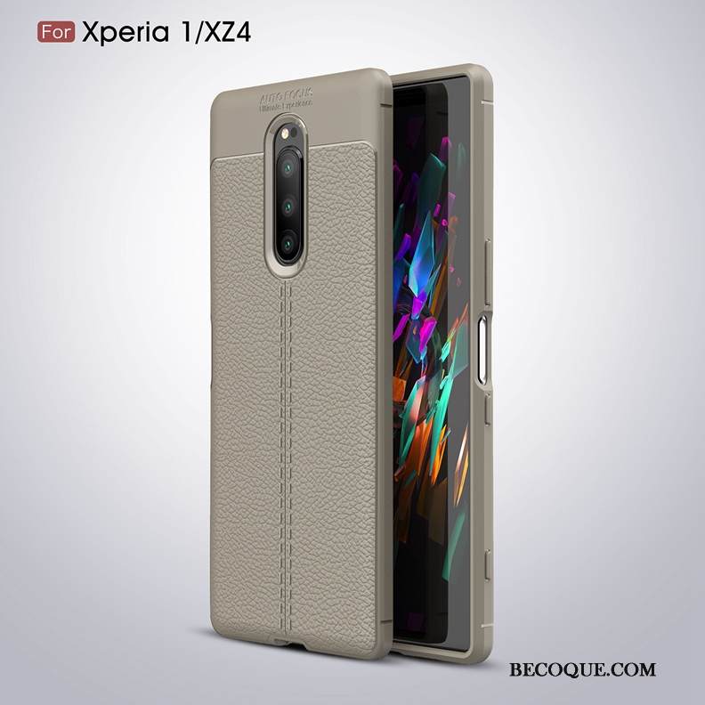 Kuori Sony Xperia 1 Suojaus Litsi 说, Kotelo Sony Xperia 1 Laukut Trendi Kukkakuvio