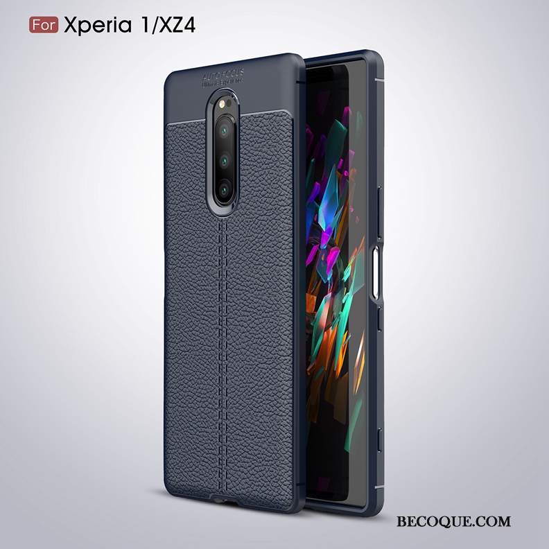 Kuori Sony Xperia 1 Suojaus Litsi 说, Kotelo Sony Xperia 1 Laukut Trendi Kukkakuvio