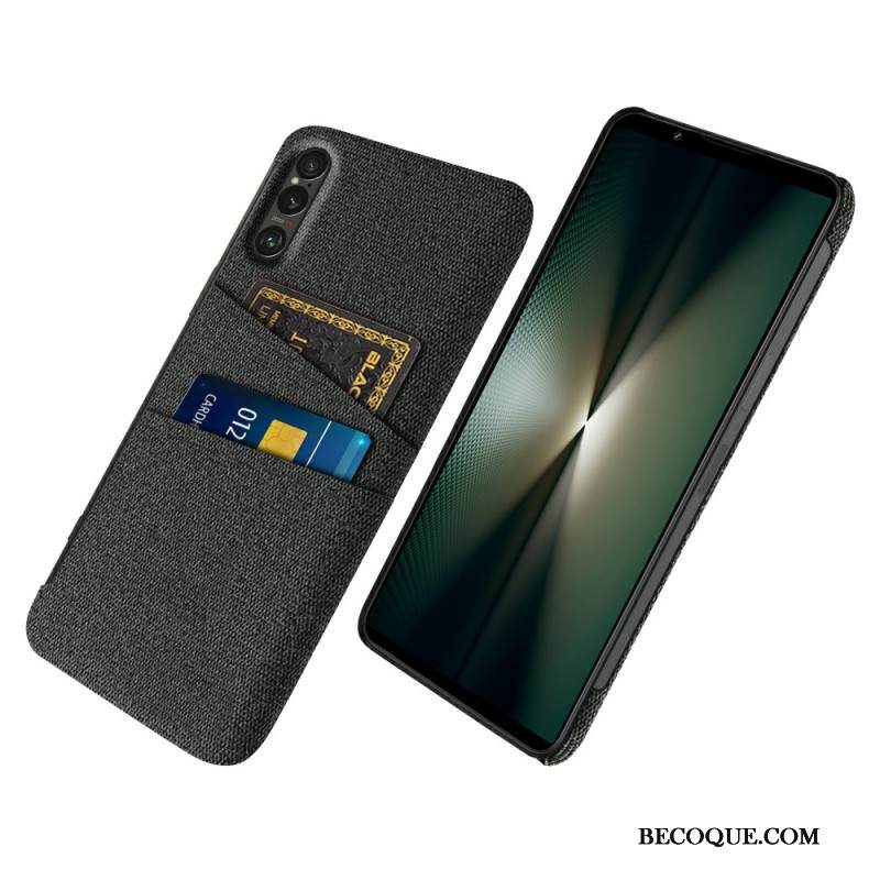 Kuori Sony Xperia 1 Vii Kangasefektikorttikotelo